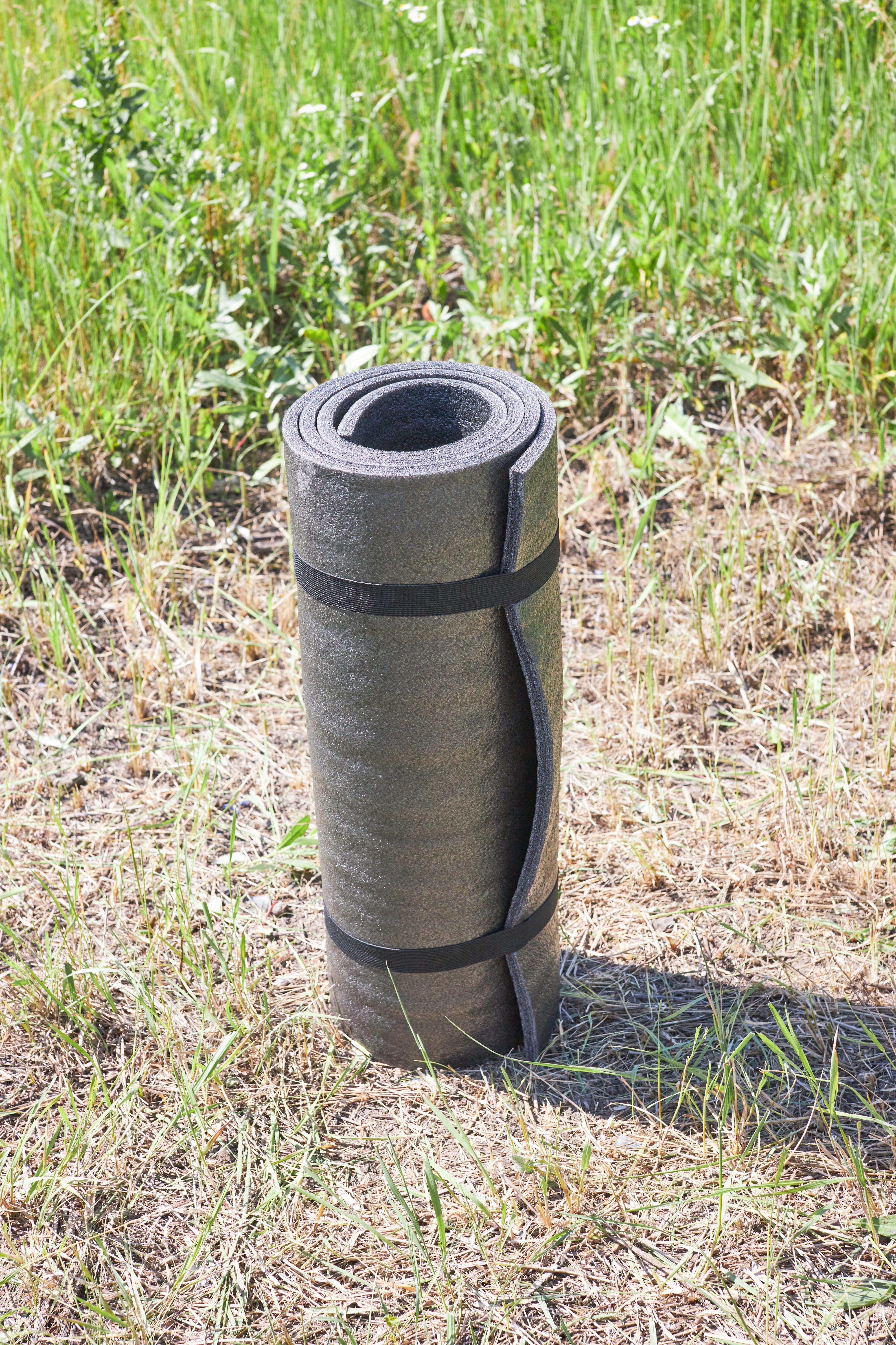 Килимок туристичний Army L0 з комплектом гумок фіксуючих (чорний 1800×550×10 мм) - 8