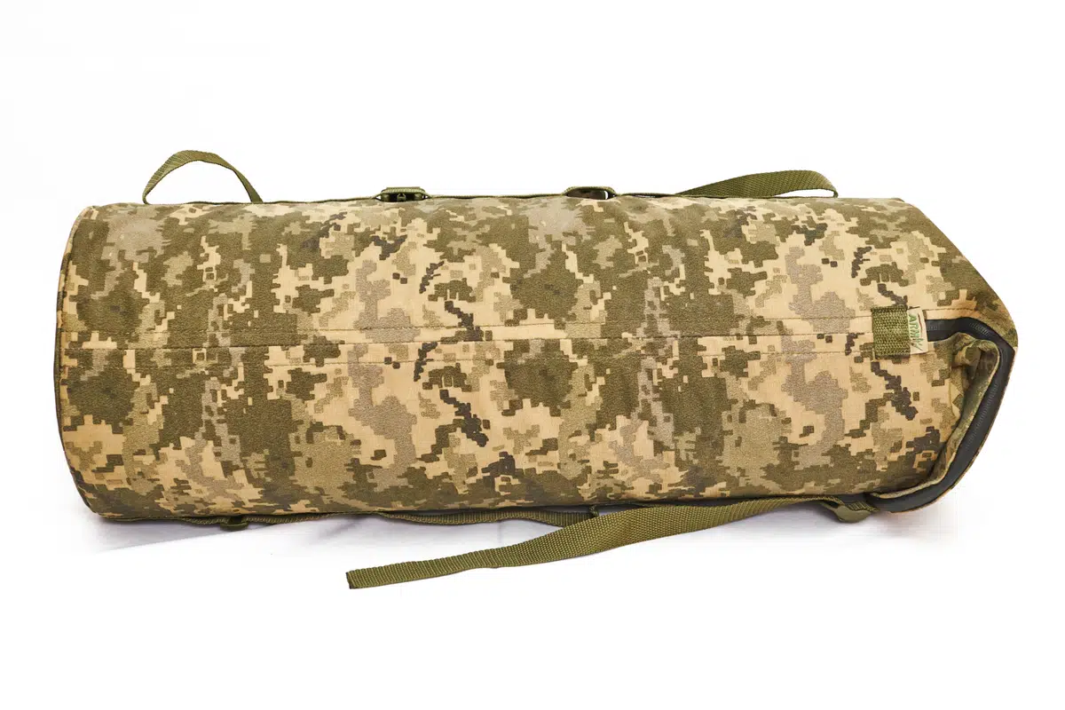 Килим спальний польовий ізоляційний Army L1 (1900×600×15 мм, Чорний або Olive Green) в чохлі Мультикам, Піксель - 5