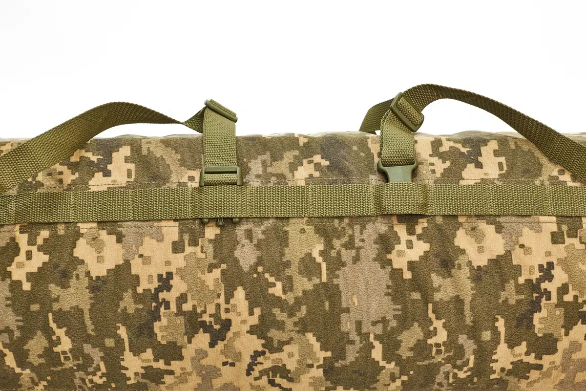 Килим спальний польовий ізоляційний Army L1 (1900×600×15 мм, Чорний або Olive Green) в чохлі Мультикам, Піксель - 6