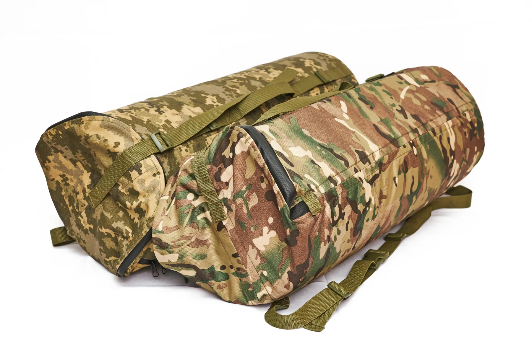 Килим спальний польовий ізоляційний Army L1 (1900×600×15 мм, Чорний або Olive Green) в чохлі Мультикам, Піксель